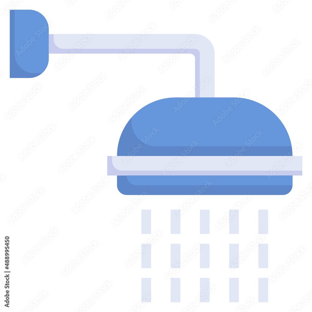 SHOWER flat icon,linear,outline,graphic,illustration SHOWER flat icon,linear,outline,graphic,illustration