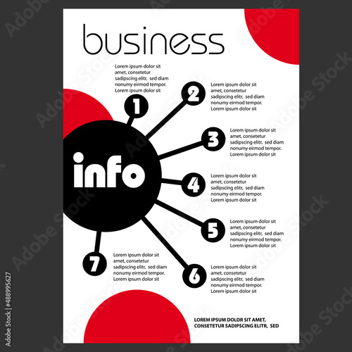 Mise en page d’un bulletin d’information graphique, géométrique et moderne pour une entreprise.