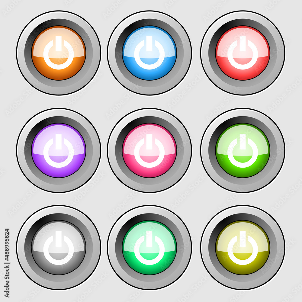 Well-drawn Vector illustration of onoff button. Well-drawn Vector illustration of onoff button.