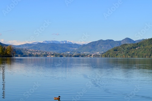 mountain landscape with lake © MartaV