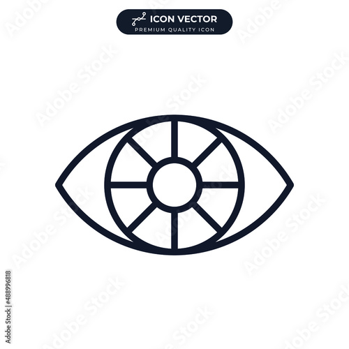 vision icon symbol template for graphic and web design collection logo vector illustration