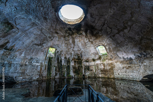 The big dome of the so called “Temple of Mercury” at Baia archaeology park, which was a thermal bath during Roman period, Naples, Italy photo