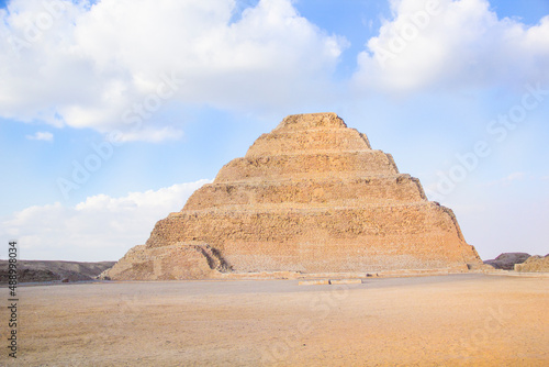 The Pyramid of Djoser (or Djeser and Zoser), or Step Pyramid in the Saqqara necropolis, Egypt