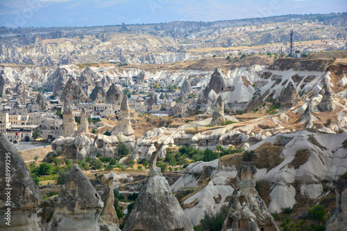 Rock landscape at cave town, Cappadocia Turkey