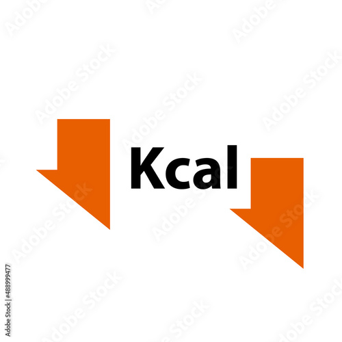 Calories reduction icon. Vector