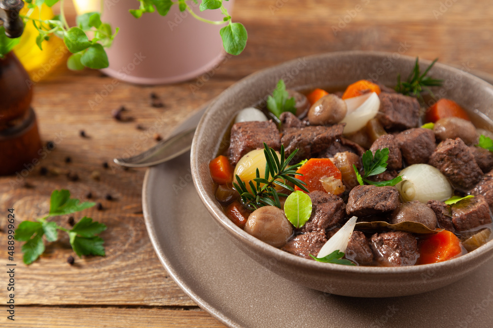 Classic burgundy goulash. Classic burgundy goulash.