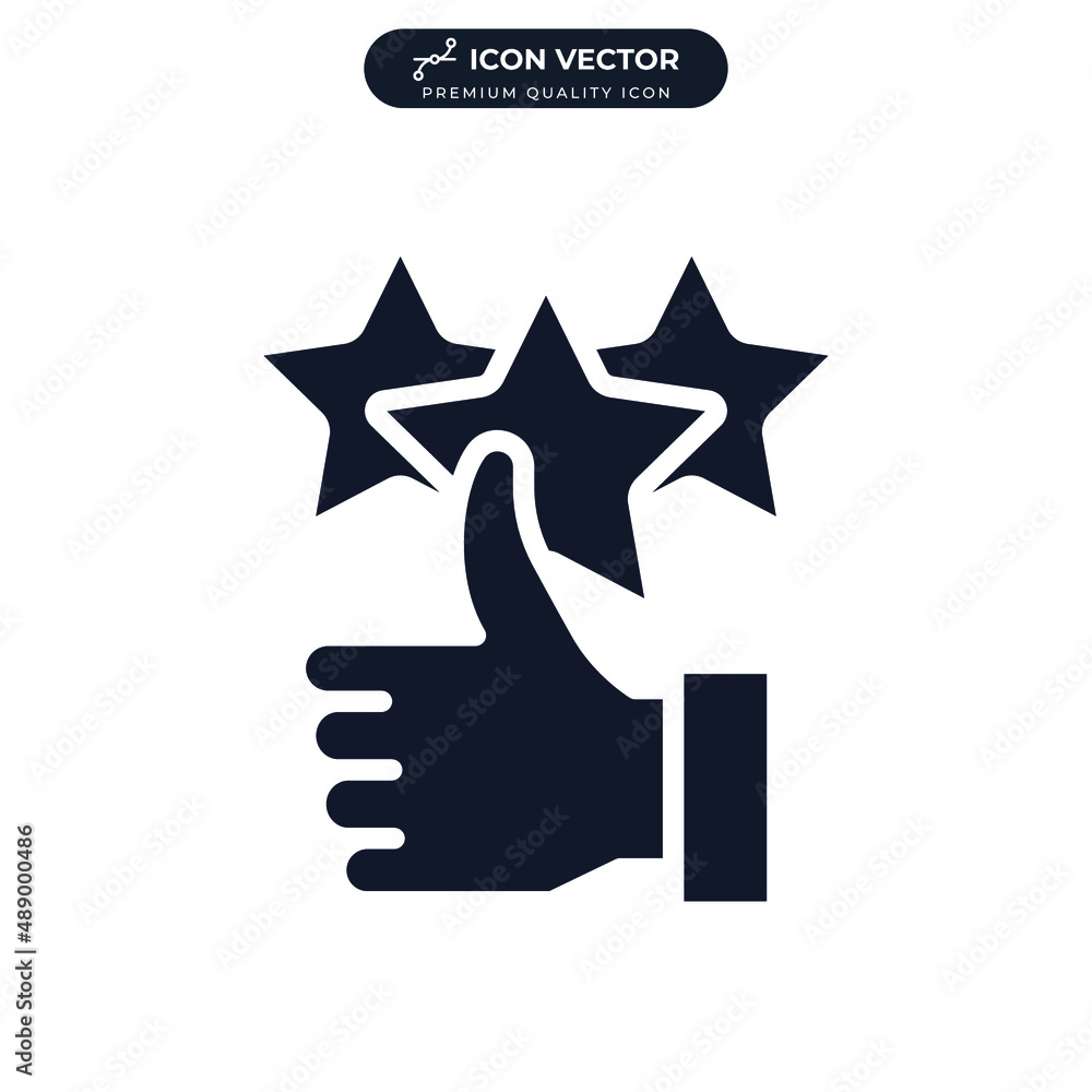 Customer review rating icon symbol template for graphic and web design collection logo vector illustration Customer review rating icon symbol template for graphic and web design collection logo vector illustration