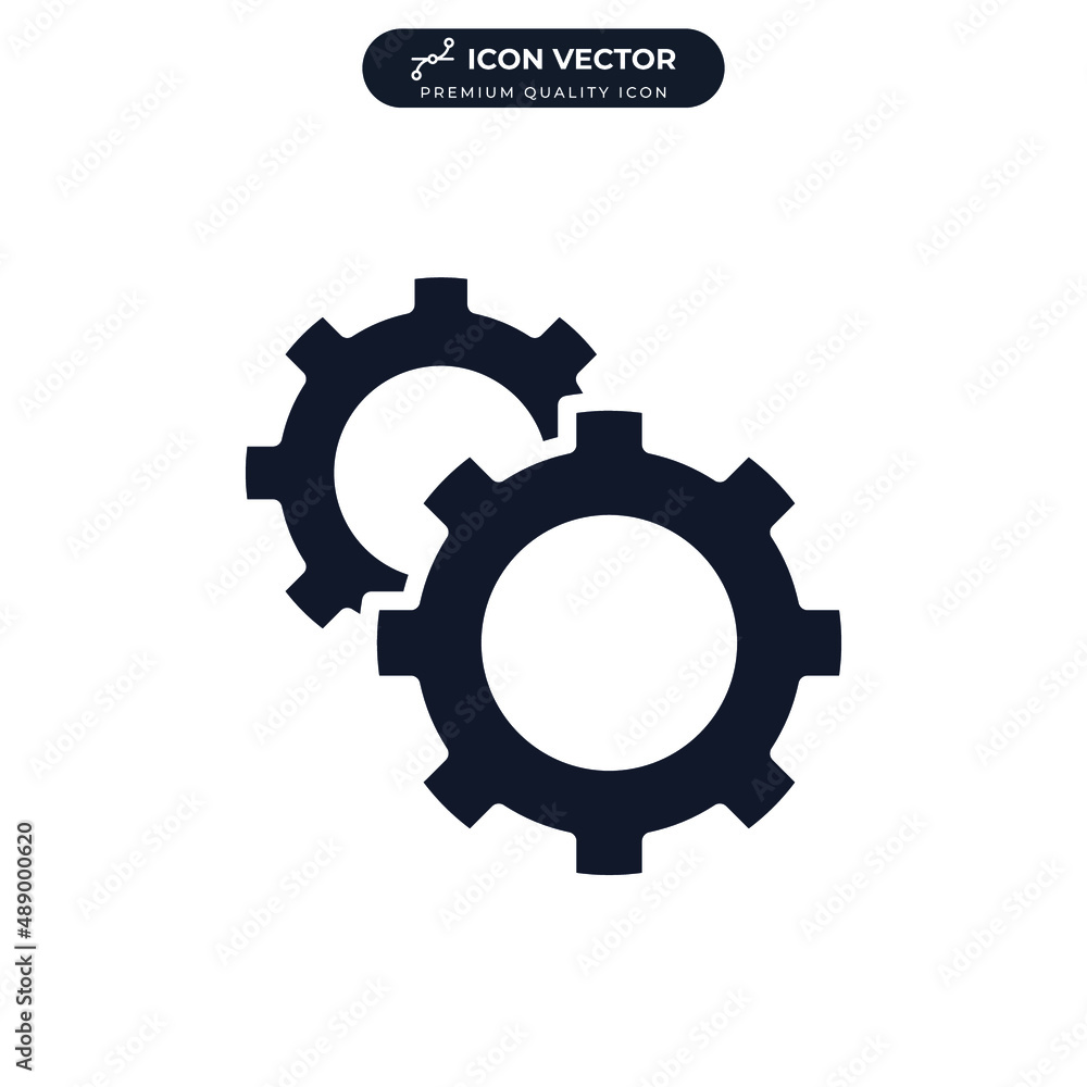 gear setting icon symbol template for graphic and web design collection logo vector illustration gear setting icon symbol template for graphic and web design collection logo vector illustration