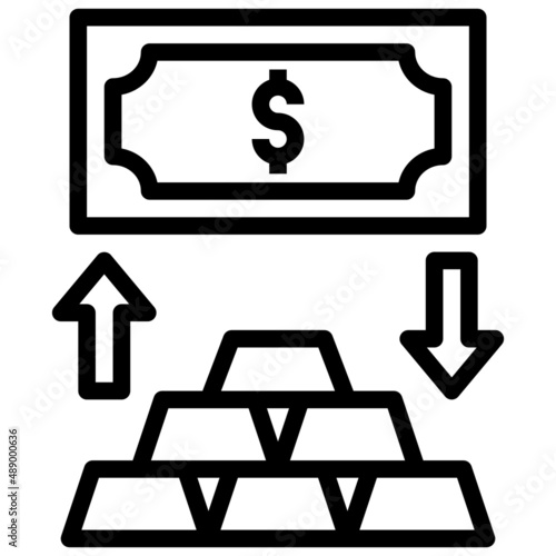EXCHANGE line icon,linear,outline,graphic,illustration