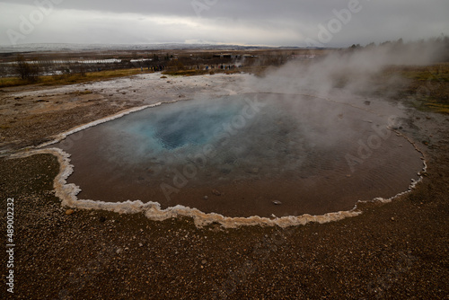 Stokkur geiser in the Golden Circle, Iceland