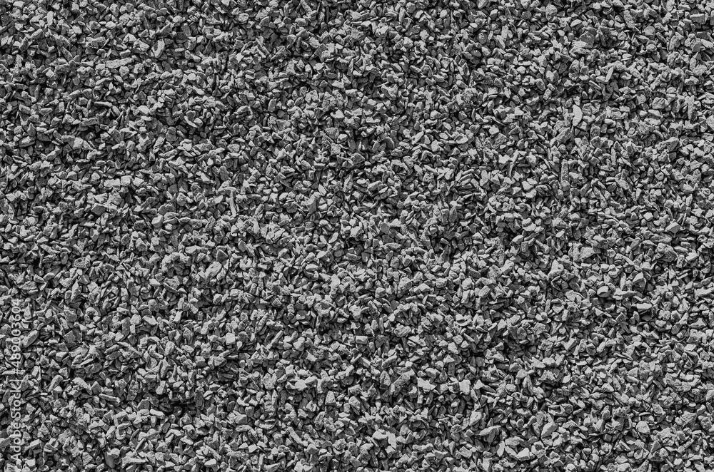 Fototapeta premium Gray gravel. Road texture. Abstract stones background.