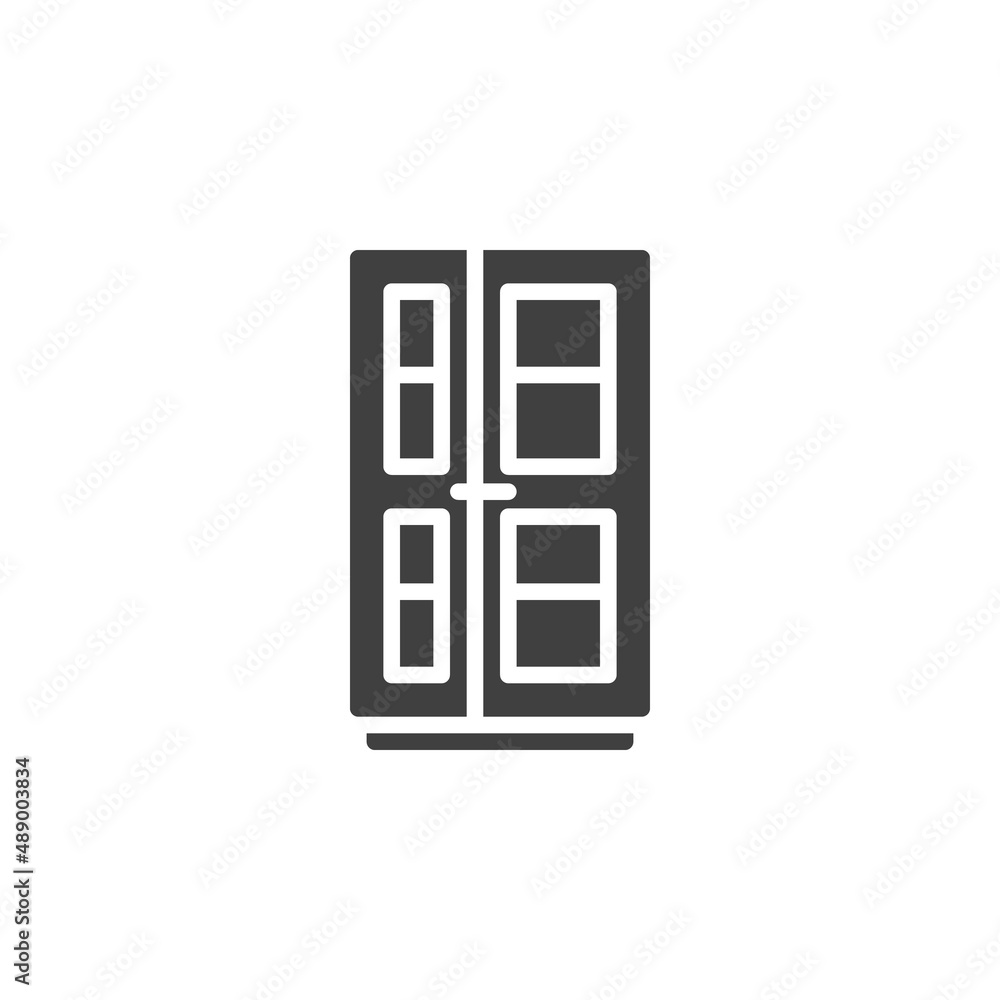 Wardrobe furniture vector icon Wardrobe furniture vector icon
