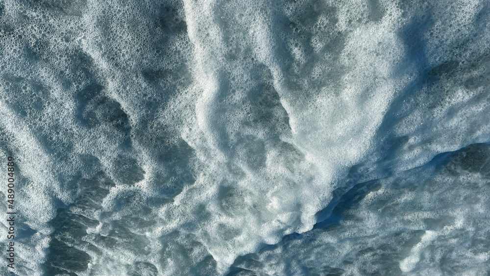 Fototapeta sea water foam background