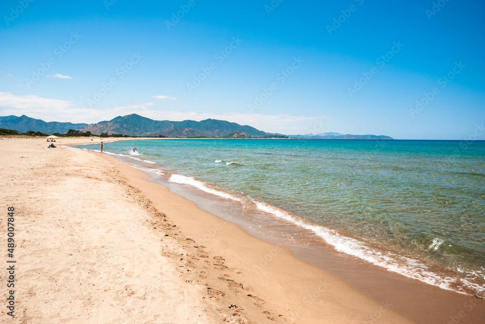 Sardegna, spiaggia di Feraxi, vicino a Muravera, Italia, Europa Sardegna, spiaggia di Feraxi, vicino a Muravera, Italia, Europa
