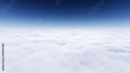 機上　雲海　CG