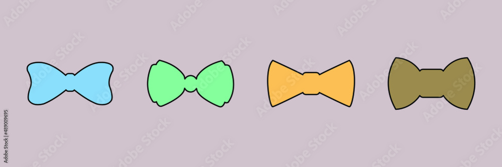 Bow icons symbol vector elements for infographic web Bow icons symbol vector elements for infographic web