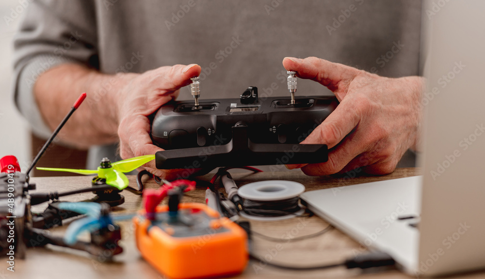 Quadcopter control panel programming Quadcopter control panel programming