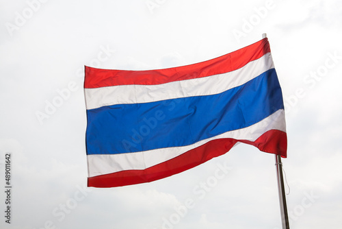 Thailand Flag on the sky