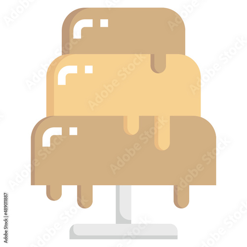 FONDUE flat icon,linear,outline,graphic,illustration