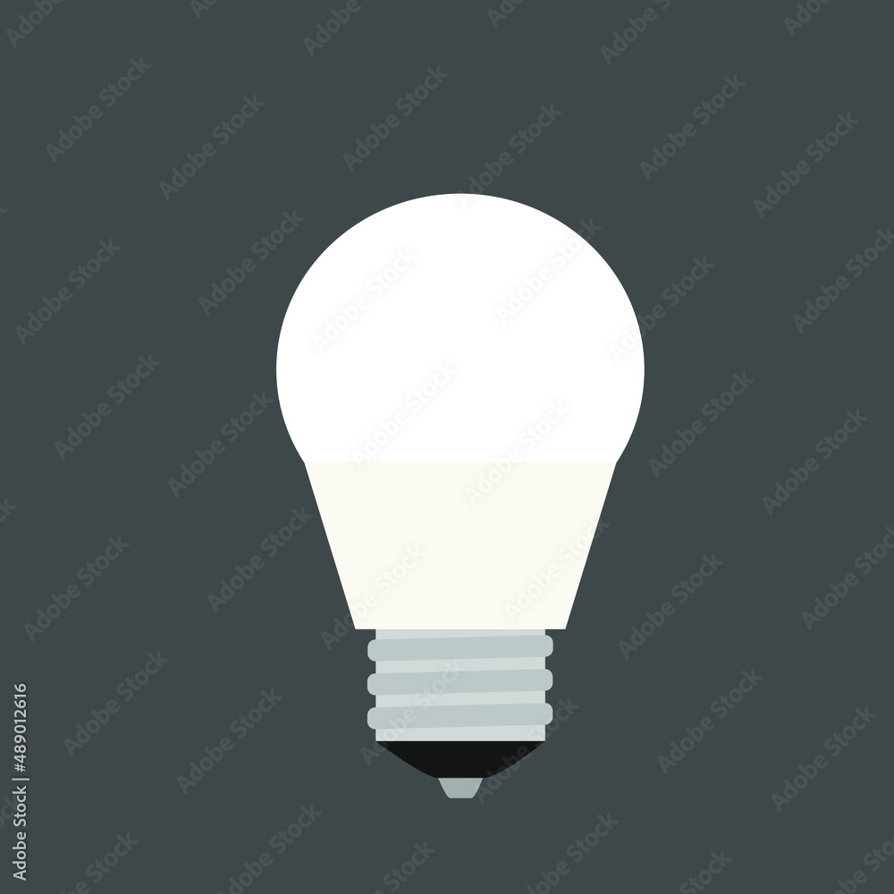 Light bulb vector. LED white warm lightbulb illustration vector Light bulb vector. LED white warm lightbulb illustration vector