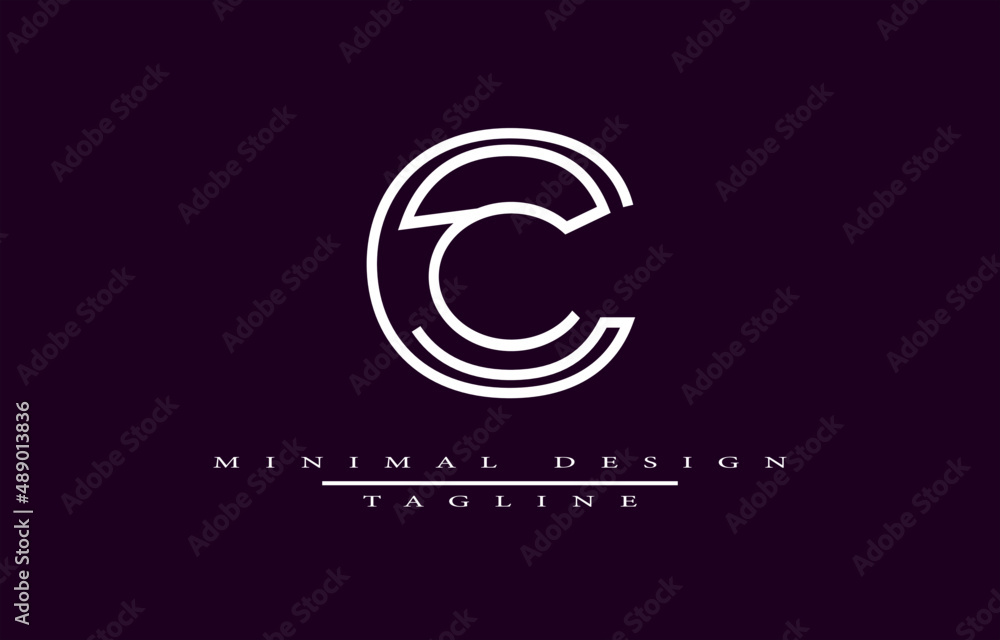 CC Minimal design vector art Illustration CC Minimal design vector art Illustration