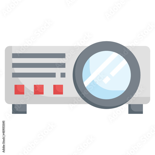 PROJECTOR flat icon,linear,outline,graphic,illustration
