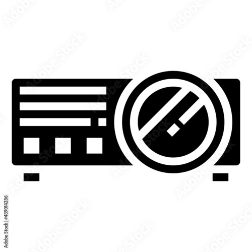 PROJECTOR glyph icon,linear,outline,graphic,illustration