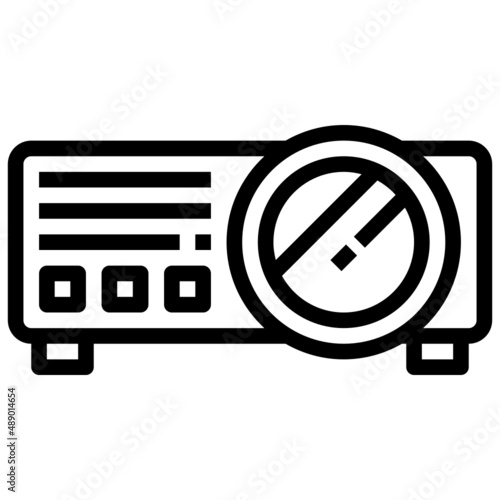 PROJECTOR line icon,linear,outline,graphic,illustration