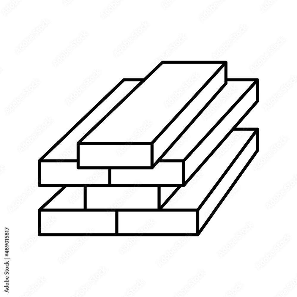 lumber timber line icon vector illustration lumber timber line icon vector illustration