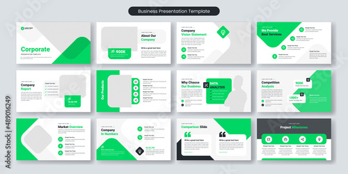 Creative business PowerPoint presentation slides template design. Use for modern keynote presentation background, brochure design, website slider, landing page, annual report, company profile
