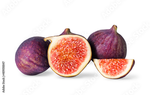 Fototapeta Naklejka Na Ścianę i Meble -  Fig fruits on a white background