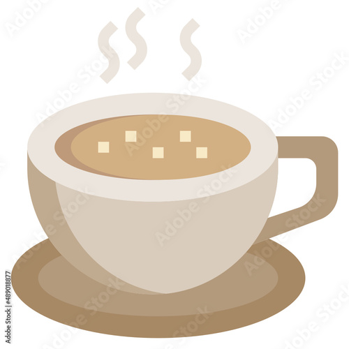 COFFEE flat icon,linear,outline,graphic,illustration