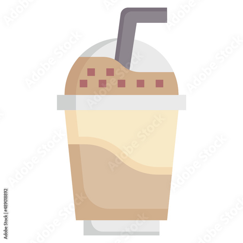 FRAPPE flat icon,linear,outline,graphic,illustration