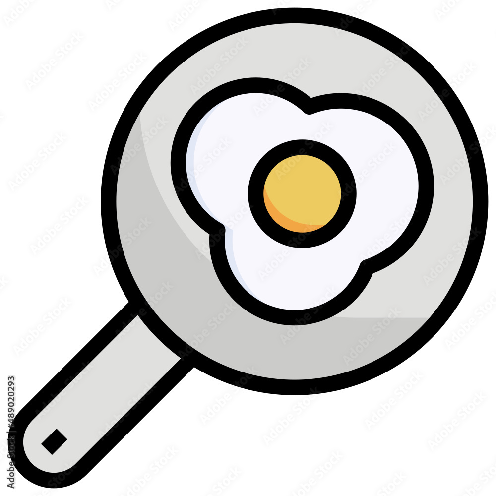 FRIED EGG filled outline icon,linear,outline,graphic,illustration FRIED EGG filled outline icon,linear,outline,graphic,illustration