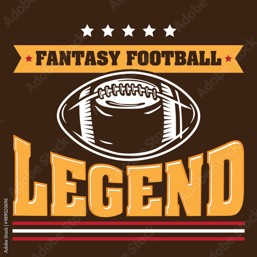 Fantasy Football Emblem Logo Style