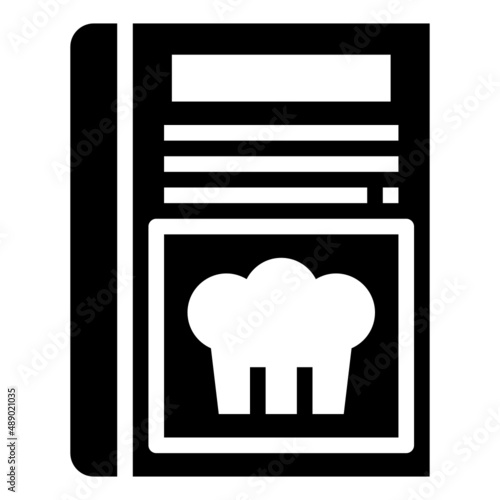COOK BOOK glyph icon,linear,outline,graphic,illustration
