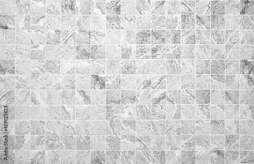 Black and white marble tile background wall.