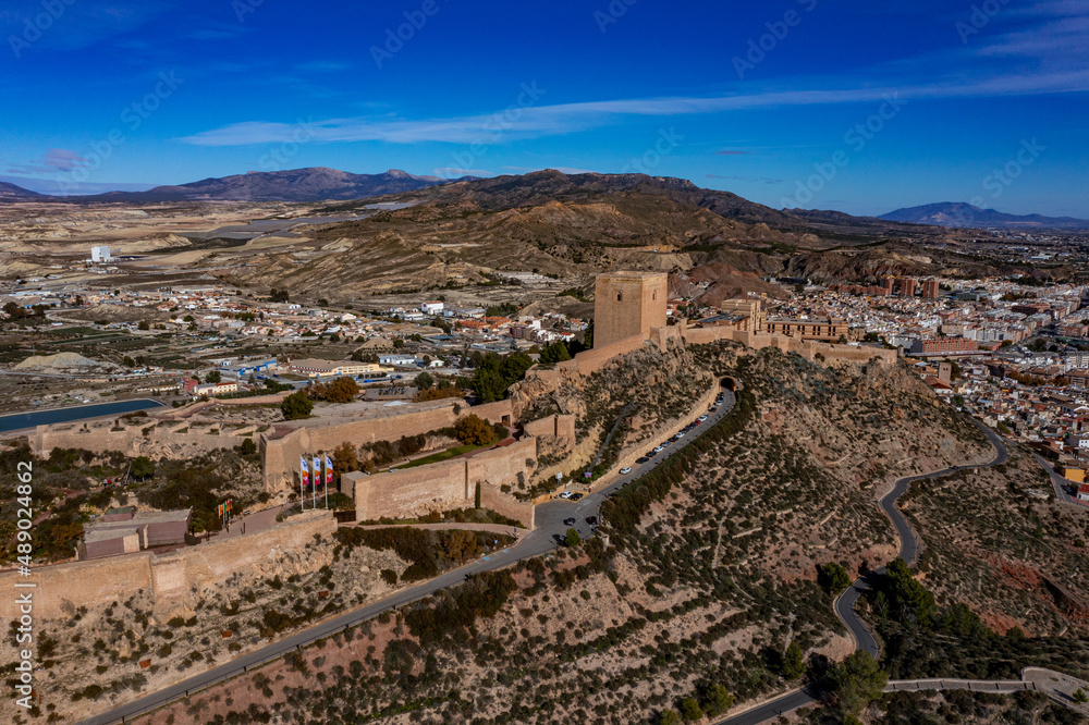 Castle of Lorca in Spain