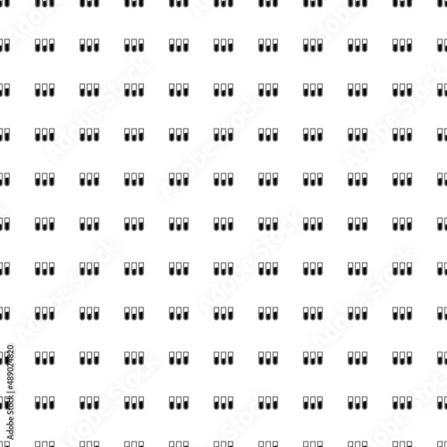 Square seamless background pattern from black water game symbols. The pattern is evenly filled. Vector illustration on white background