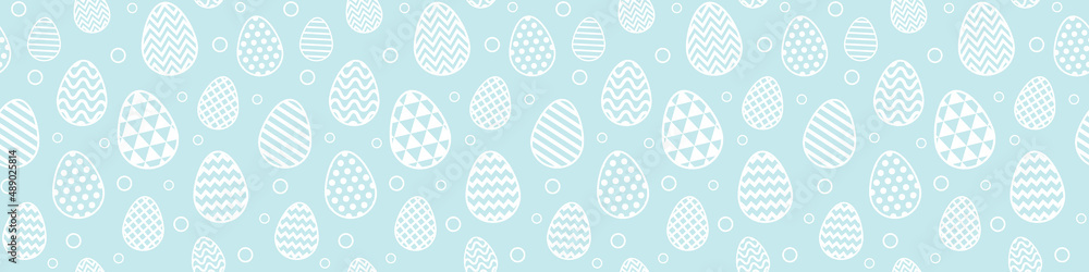 Easter wrapping paper. Background with eggs. Banner. Vector Easter wrapping paper. Background with eggs. Banner. Vector