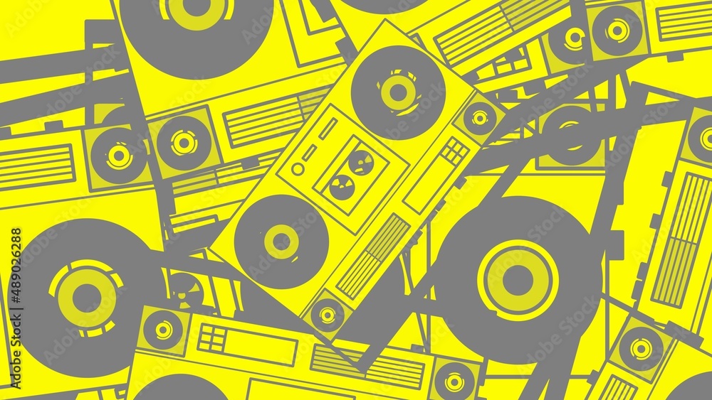 Obraz premium boombox abstract background