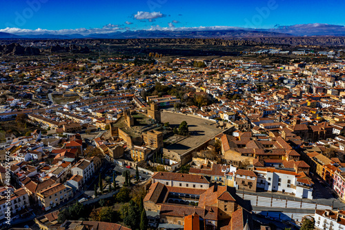 Guadix in Spanien Luftbilder   Drohnenaufnahmen von der Stadt Guadix in Andalusien