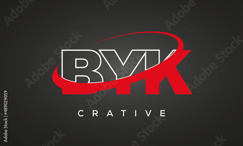 BYK letters creative technology logo design	 photo