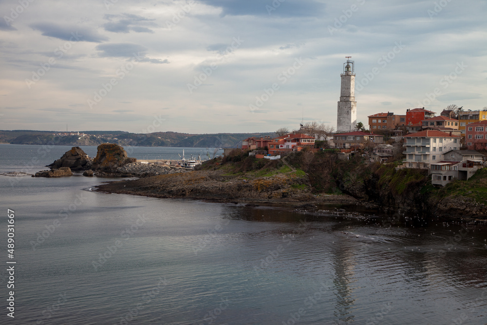 Black sea view with Rumeli lighthouse	
