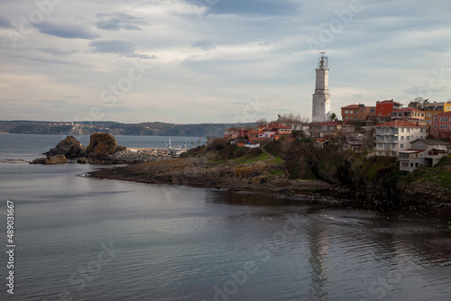 Black sea view with Rumeli lighthouse 