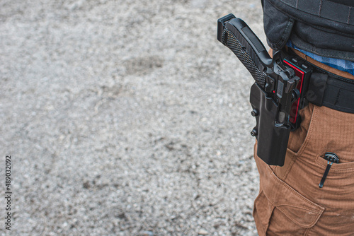 cz shadow I pistol in holster