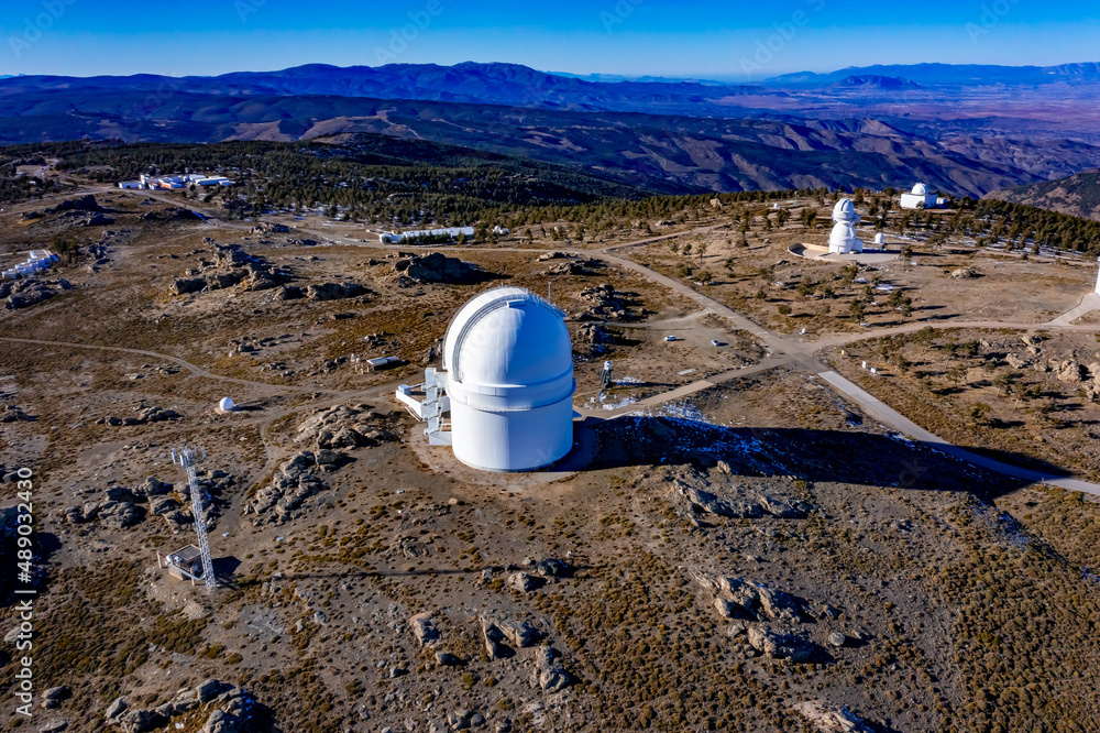Calar Alto Observatorium in Spain Luftbilder vom Calar Alto