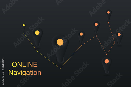Location Pin colorful GPS navigation