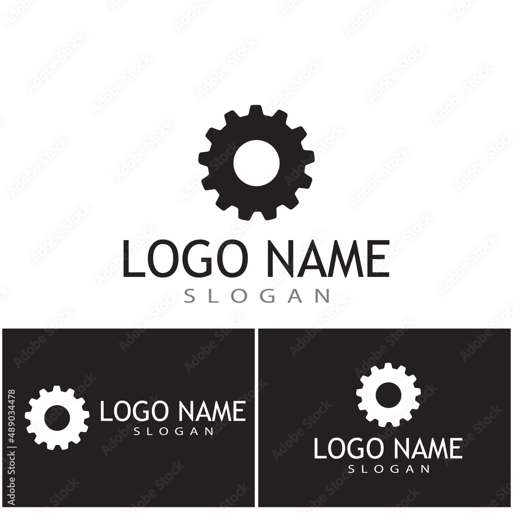 Gear Logo Template vector icon illustration design Gear Logo Template vector icon illustration design