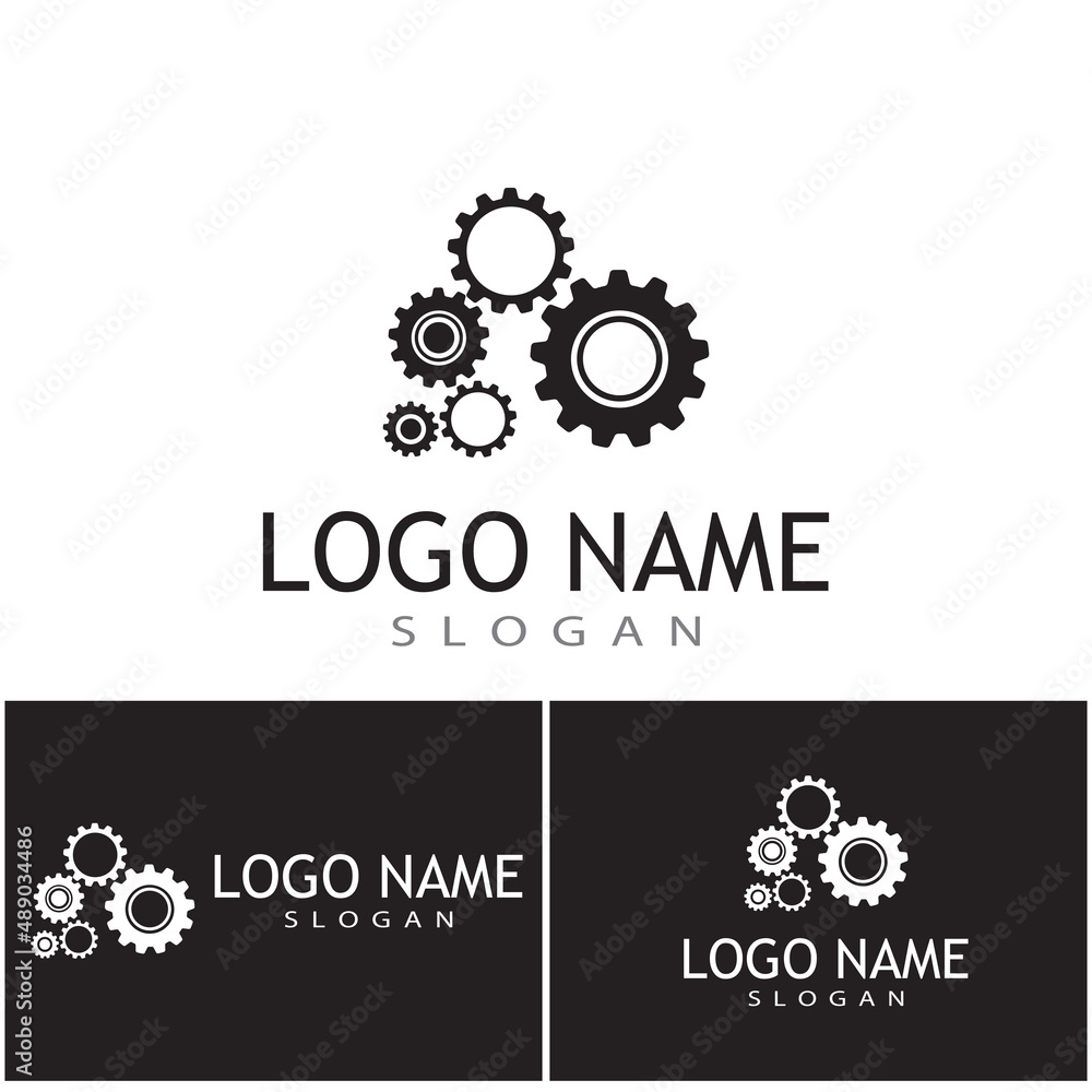 Gear Logo Template vector icon illustration design Gear Logo Template vector icon illustration design
